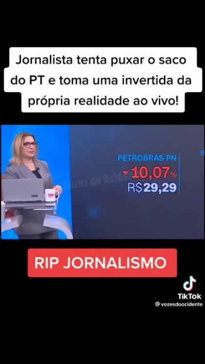 A cada dia que passa o Jornalismo Brasileiro vira uma piada, jornalistas se vendem sem a menor preocupa&ccedil;&atilde;o, uma profiss&atilde;o dessa exige imparcialidade e n&atilde;o estamos vendo isso acontecer.