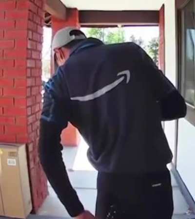 You can hear the dread in his voice as he realises his predicament