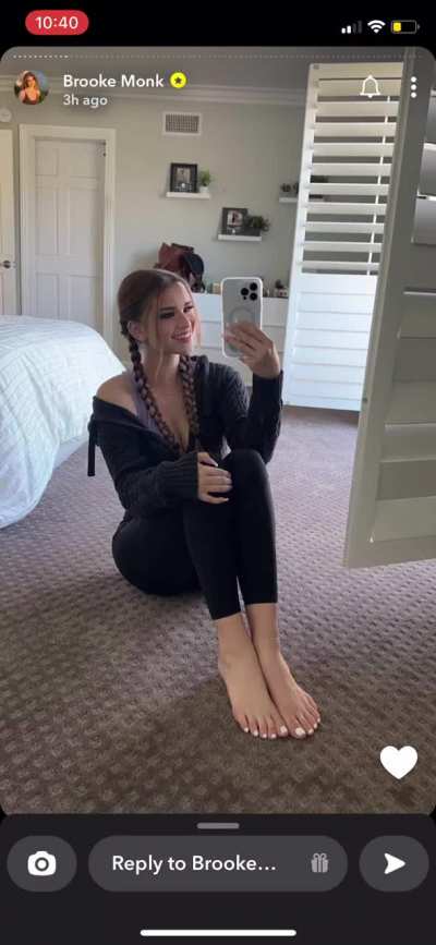Brooke monk feet from snapchat