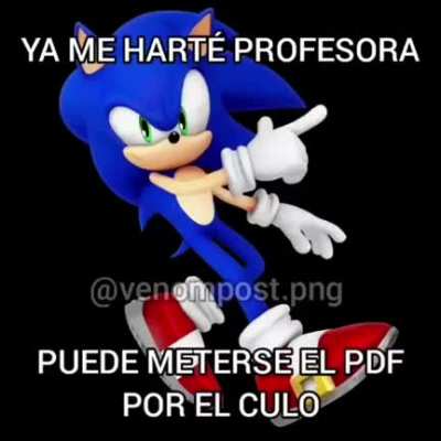 Ya me hart&eacute; profesora puede meterse el PDF por el cul0
