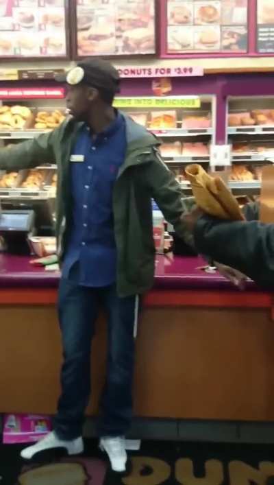 Aggravated customer goes demon over Dunkin 