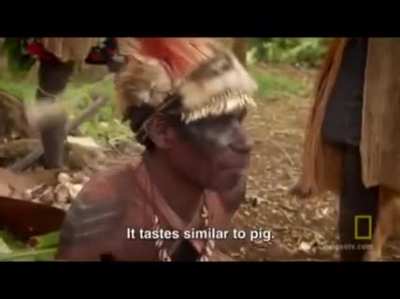 NatGeo Showing Cannibalistic tribe...