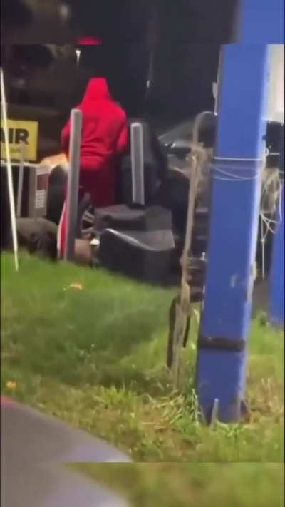 Thug robber in the hood