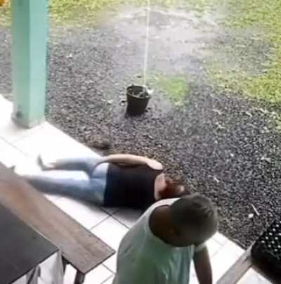Getting some water