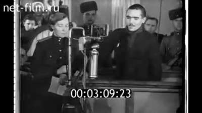 WW2 War Crimes Trial &amp;amp; Hanging Executions of 3 Nazis and 1 Ukrainian/Russian Traitor For the German Occupation of Kharkov, Russia. Will be colorizing. In Russian/German.