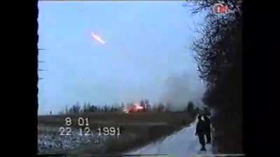 Firing of an MRL systems on the positions of Yugoslav People's Army; 22 of December was established as the Day of the JNA: so they so they received a "bouquet of yellow roses"; somewhere near Novska.