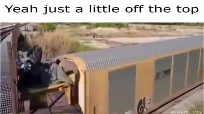 that train do be looking bald tho smh(shaking my head for those who don't get the joke)