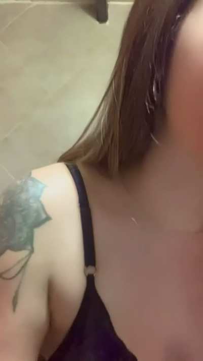 just getting ready for bed, maybe you want to join me and get my mouth dirty again haha... a little goodnight flash for you - can i be ur fuckdoll?