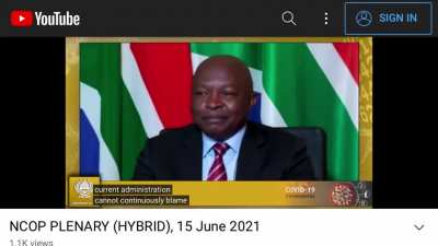 Hon Deputy President David Mabusa - &lsquo;cannot continually blame apartheid...&rsquo;