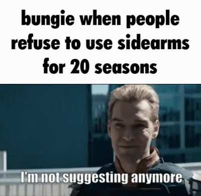 they dropped the "please" in please use sidearms