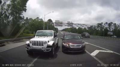 Excuse me, this is my lane now.