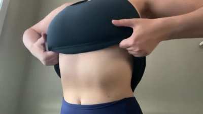 my best party trick is showing up looking like I have small boobs then...SURPRISE! [OC]