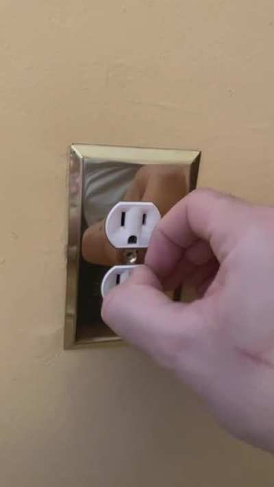 [OC] Let me just swap out this outlet wall plate real quick...