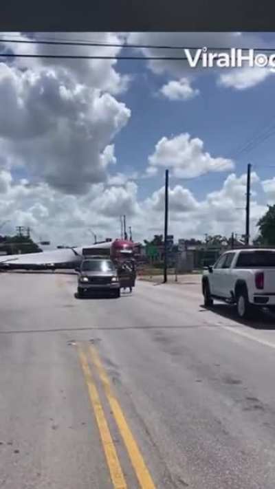 not quite a car, but a truck is involved. crosspost from r/trains