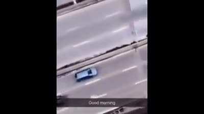 This Lady Throwing a Chair at Traffic
