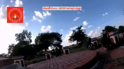 (HD reupload) Anti-Junta Forces ambush a car carrying two Myanmar Army officers near Monywa, Sagaing Region.