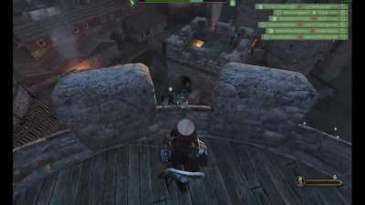 Trying to help my men in siege battle..