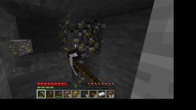My first time playing minecraft