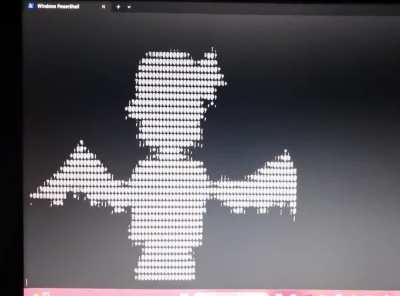 Hello everyone! This isn't a serious project but I made a Bad Apple ascii animation on the terminal with sound! I had to record this with my phone camera since the render was slowing and it wasn't syncing with the audio.