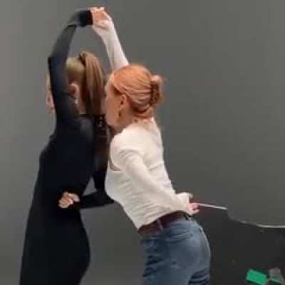 Choreo with a camera in their mouth