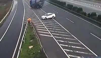 A bad driver never misses his exit.