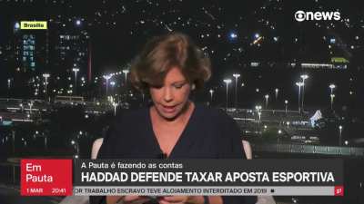 Haddad confirma para Eliane Catanhede que a taxa&ccedil;&atilde;o para cobrir o aumento da faixa de isen&ccedil;&atilde;o do IR ser&aacute; sobre apostas online, n&atilde;o sobre games