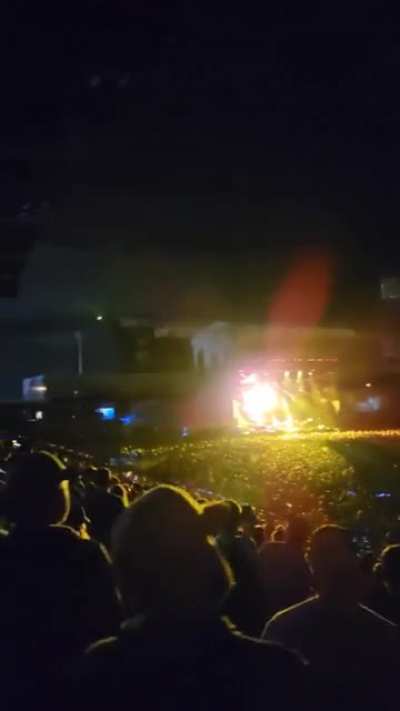 Video of the Glow stick wars at dicks my friend took