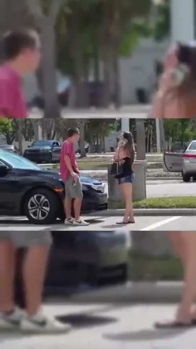 Idiot pretends to be drunk driving and crashing into people's cars for tiktok views