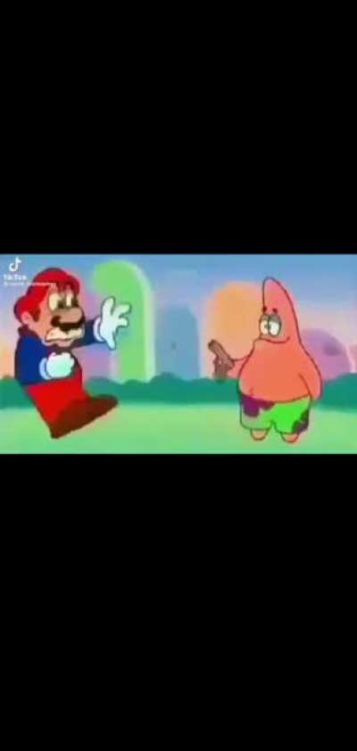 Patrick killer of Mario's weilder of guns