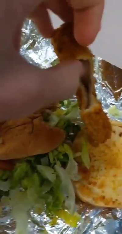 Fried air burger 