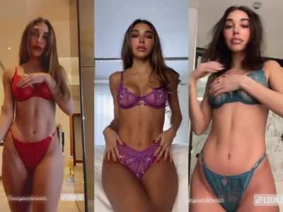 Stunning in lingerie