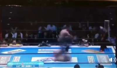 Two pro wrestlers putting on a show.