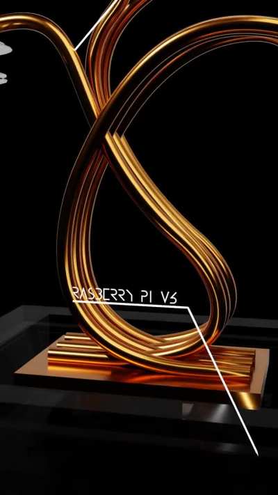 Concept art for an artistic passively cooled Pi