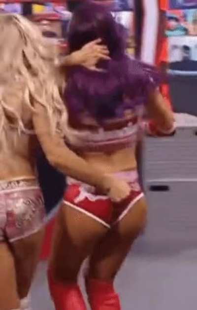 Tossed back in the ring and given a wedgie. So useless 😍🤩