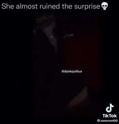 To ruin a surprise 