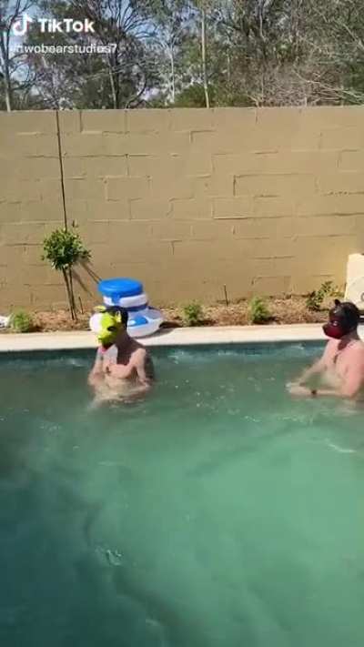Disturbing pool party