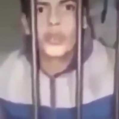 Prison cell man