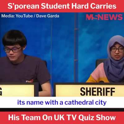 Dude goes hard on a quiz show