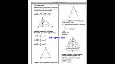 Sınava 2 gün kalmışken hayatını kurtaracak olan geometri formülü
