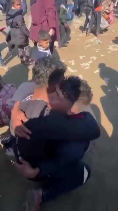 After a year of war, separation, and suffering, two Palestinian twins were finally reunited. Their embrace was more than just a hug &mdash; it was healing, defiance, and a reminder that even in darkness, love and hope survive. 🥹🥹