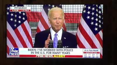 Who forgot to charge Bidens ear piece? Biden claims we have had COVID for 100 years.