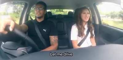 Salesgirl surprising guys buying pick up trucks
