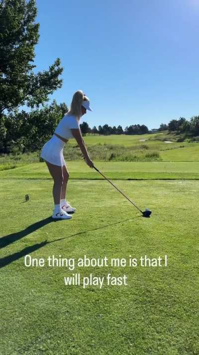 'f you&rsquo;re good at golf, play fast. If you&rsquo;re bad, play even faster lol' - IG October 2025