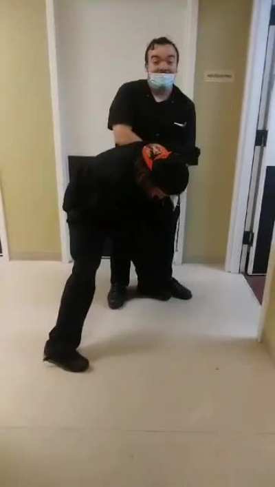 He wanted to stop but his feet said "No."