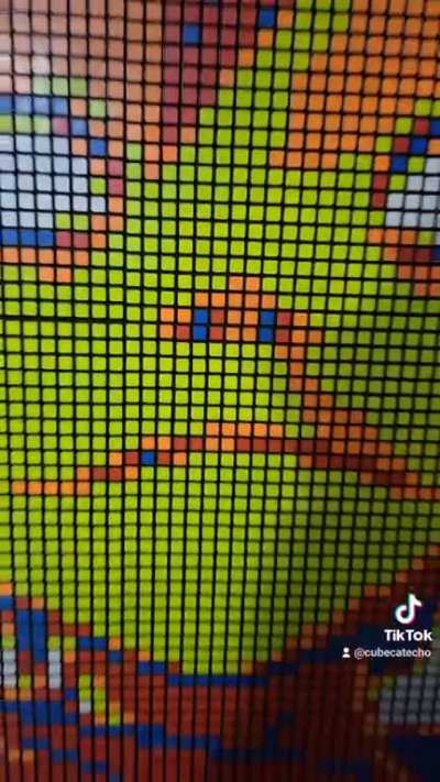 I made 2D from 1200 Rubiks cubes to celebrate the new album.