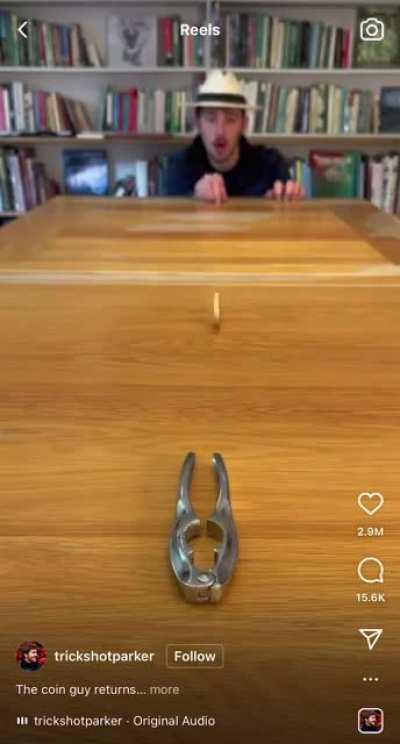 Thanks, I hate coin trick-shots