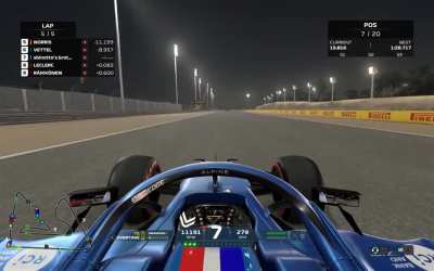 playing an f1 game