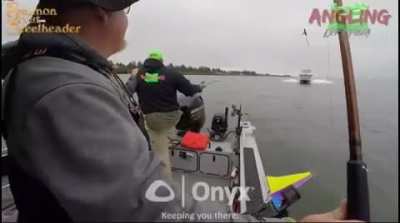 Boat runs over fishing boat