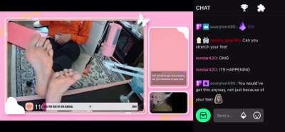 I know this isn&rsquo;t tik tok but she&rsquo;ll show her feet for 1 sub on twitch. Her username is EffieLeighm