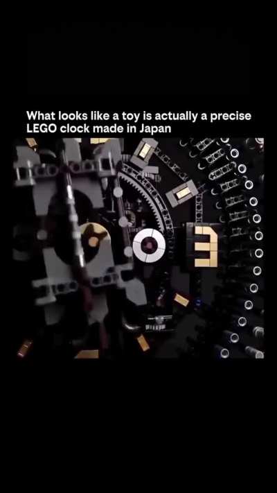 A Japanese builder made a fully working mechanical watch using only LEGO